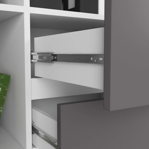 REGAŁ R15 R80 1D 2SZ CLP PK BIAŁY / SZARY