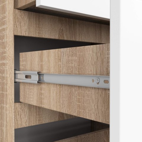 REGAŁ R60 3SZ 2P CLP PK SONOMA / BIAŁY