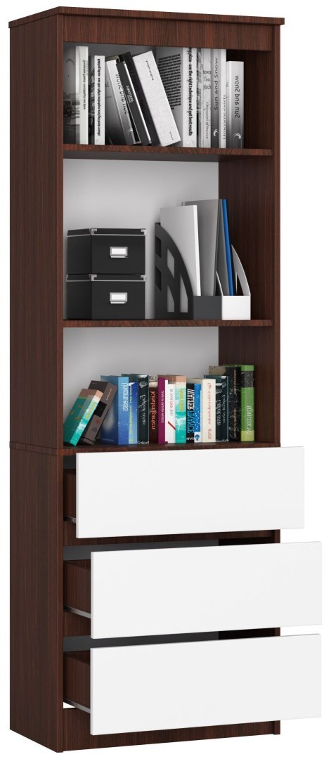 REGAŁ R60 3SZ 2P CLP VENGE / BIAŁY