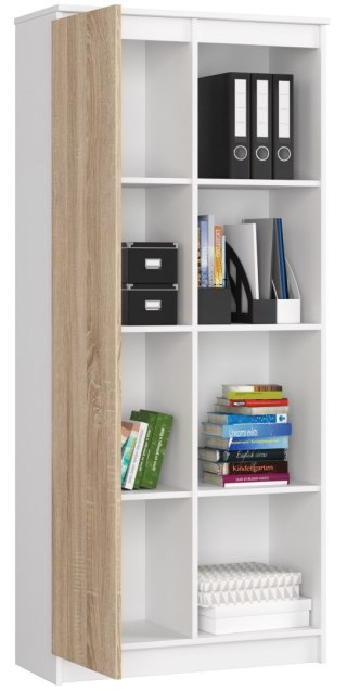 REGAŁ R80 1D 4P CLP BIAŁY / SONOMA