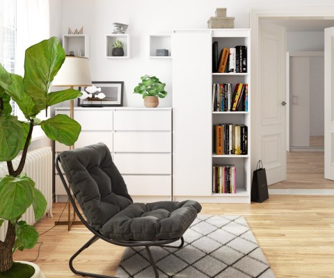 REGAŁ R80 1D 4P CLP BIAŁY