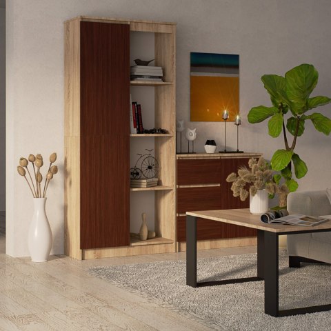 REGAŁ R80 1D 4P CLP DĄB SONOMA / VENGE