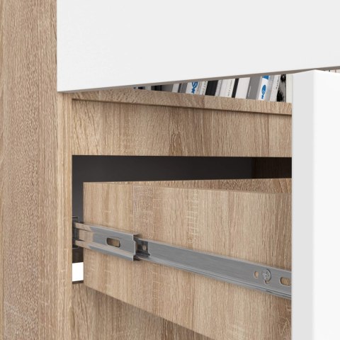 REGAŁ ZAMKNIETY R60 2D 1SZ CLP PK DĄB SONOMA / BIAŁY