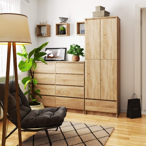 REGAŁ ZAMKNIETY R60 2D 1SZ CLP PK DĄB SONOMA