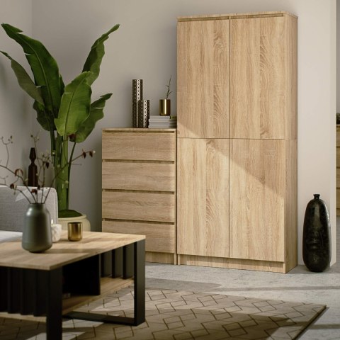 REGAŁ ZAMKNIETY R80 2D 8P CLP DĄB SONOMA