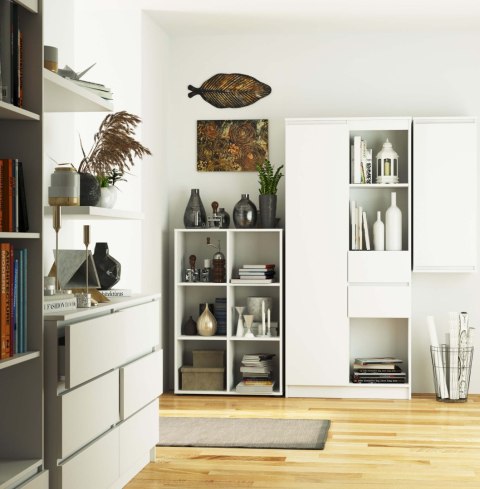 Regał QUAD 6 półek - biały