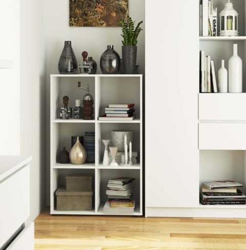 Regał QUAD 6 półek - biały