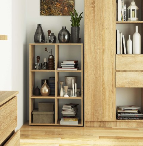 Regał QUAD 6 półek - dąb sonoma