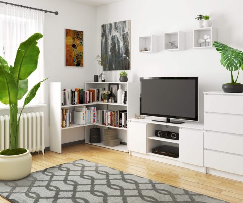 Regał przestawny mini TWIST - biały