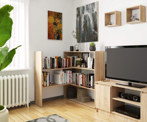 Regał przestawny mini TWIST - dąb sonoma