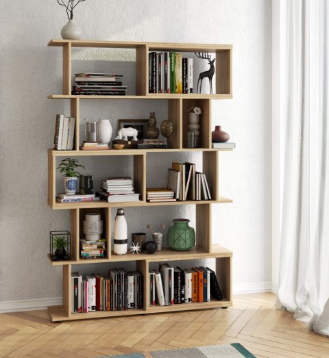 Regał z półkami FIX - dąb sonoma