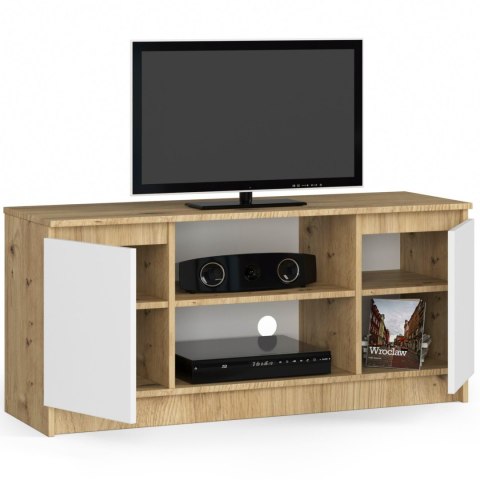 KOMODA RTV K120 2D 1P CLP DĄB ARTISAN / BIAŁY