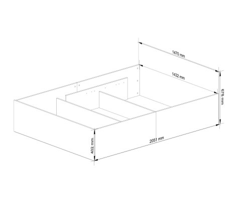 ŁÓŻKO PODNOSZONE CLP 140x200 OSKRZYNIA + STELAŻ BIAŁE