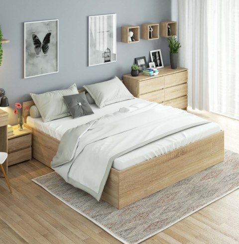 ŁÓŻKO PODNOSZONE CLP 180x200 OSKRZYNIA + STELAŻ SONOMA