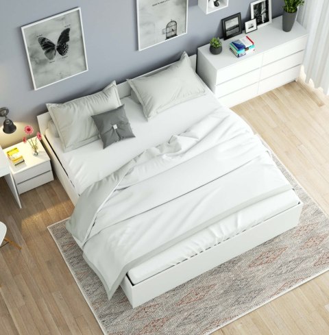 Łóżko 180x200 CLP ze stelażem podnoszonym Białe