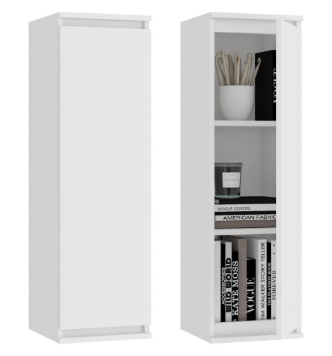 Meblościanka CLP - zestaw mebli witryna + rtv biała