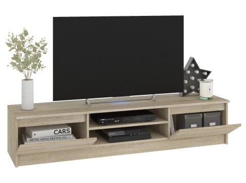 Meblościanka CLP - zestaw mebli witryna + rtv dąb sonoma