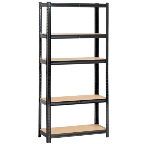 REGAŁ METALOWY 70x30x154 CZARNY