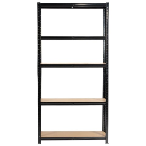 REGAŁ METALOWY 90x40x180 CZARNY