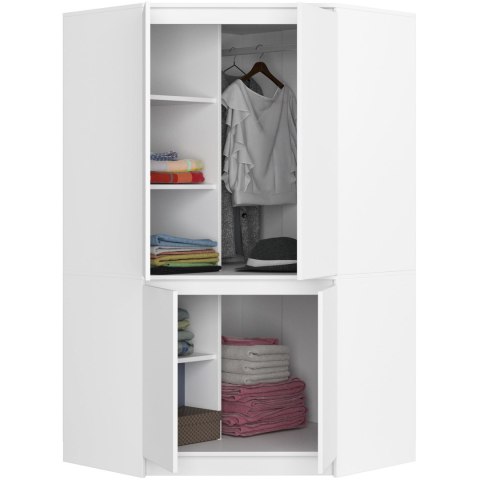 SZAFA NAROŻNA S100 4D CLP BIAŁA