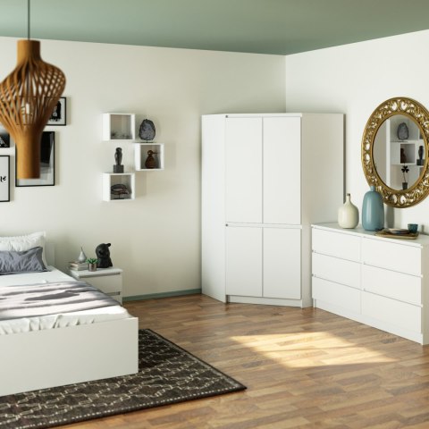 SZAFA NAROŻNA S100 4D CLP BIAŁA