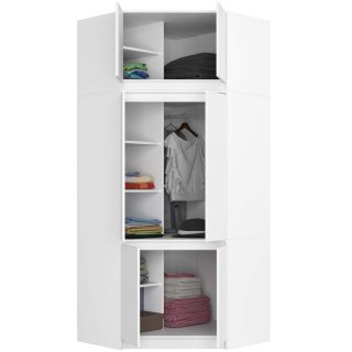 SZAFA NAROŻNA Z NADSTAWKĄ S100 BIAŁA