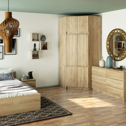 SZAFA NAROŻNA Z NADSTAWKĄ S100 DĄB SONOMA