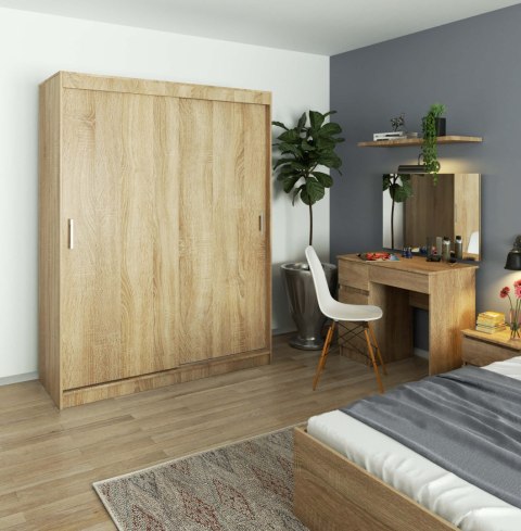 SZAFA PRZESUWNA 150 cm CLP MONO DĄB SONOMA