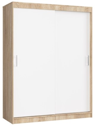 SZAFA PRZESUWNA 150 cm CLP MONO SONOMA/BIAŁA