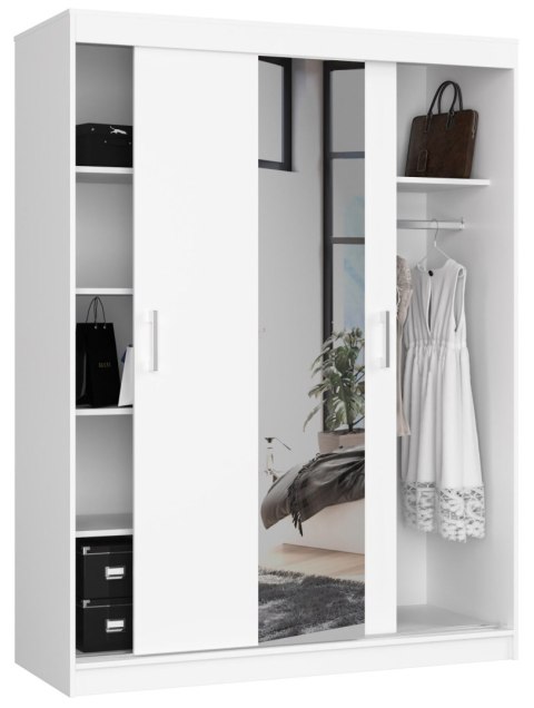 SZAFA PRZESUWNA 150cm CLP BIAŁA