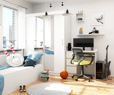 SZAFA PRZESUWNA 150cm CLP BIAŁA