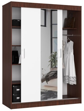 SZAFA PRZESUWNA 150cm CLP WENGE / BIAŁA