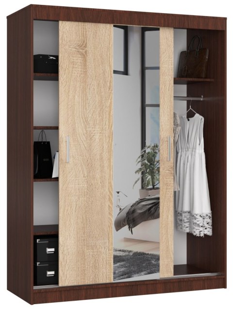 SZAFA PRZESUWNA 150cm CLP WENGE / SONOMA