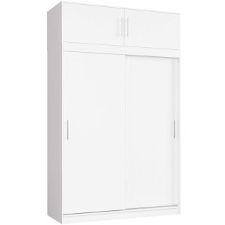 SZAFA PRZESUWNA Z NADSTAWKĄ 150cm CLP BIAŁA MONO