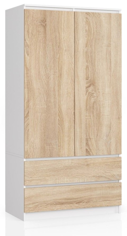 SZAFA S90 2D 2SZ CLP PK BIAŁY / SONOMA