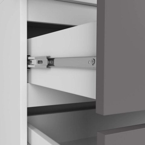 SZAFA S90 2D 2SZ CLP PK BIAŁY / SZARY