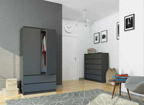 SZAFA S90 2D 2SZ CLP PK GRAFIT SZARY