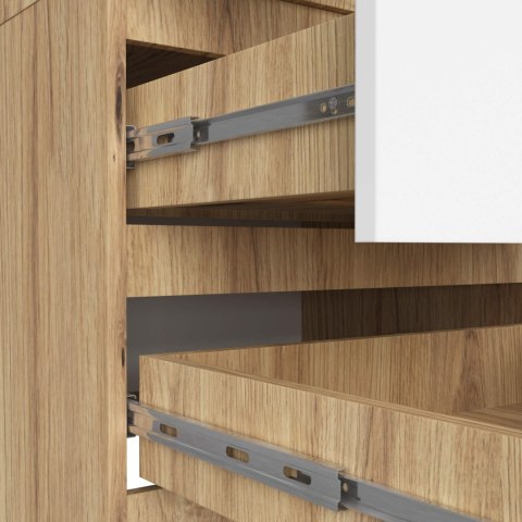 SZAFA STAR S60 2D 2SZ PK DĄB ARTISAN / BIAŁA