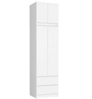 SZAFA Z NADSTAWKĄ S60 2D 2SZ CLP PK BIAŁY