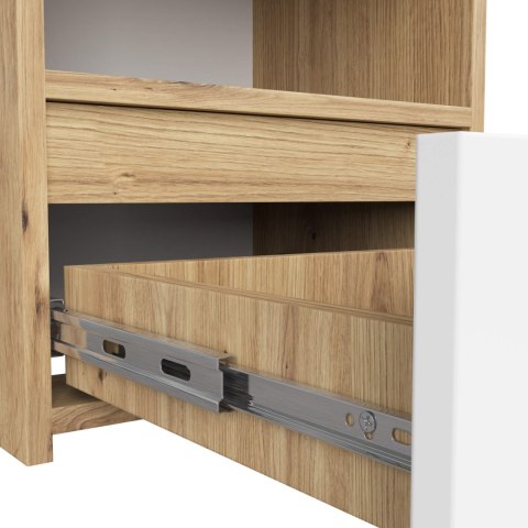 KOMODA CL1 PK DĄB ARTISAN / BIAŁA