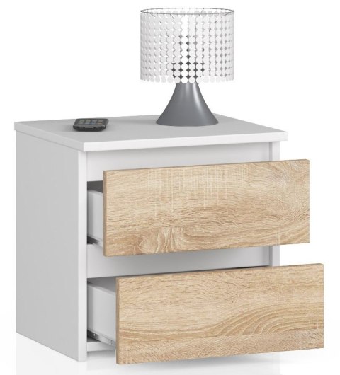 KOMODA CL2 2SZ CLP BIAŁY / SONOMA