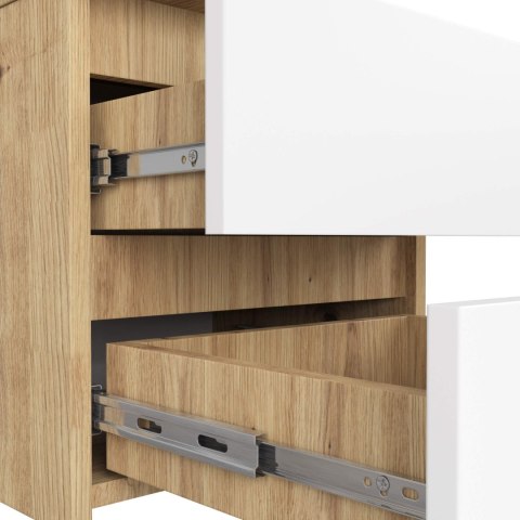 KOMODA CL2 2SZ CLP PK DĄB ARTISAN / BIAŁY