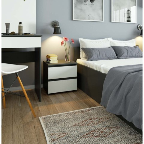 KOMODA CL2 2SZ CLP PK GRAFIT SZARY / BIAŁA