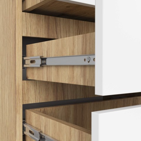 KOMODA CL3 3SZ CLP PK DĄB ARTISAN / BIAŁY