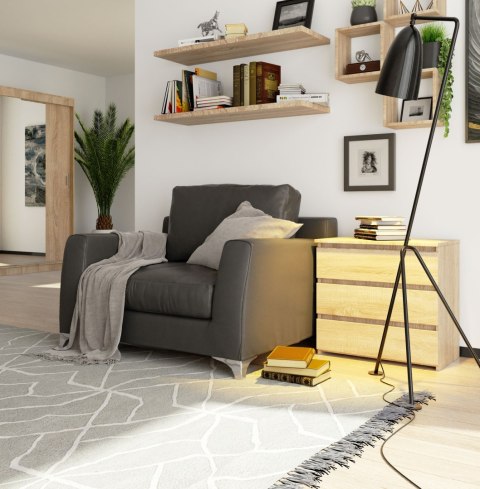 KOMODA CL3 3SZ CLP PK DĄB SONOMA