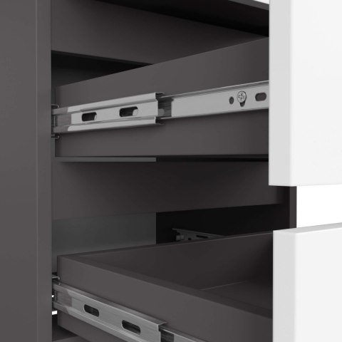 KOMODA CL3/40 GRAFIT PK SZARY / BIAŁA