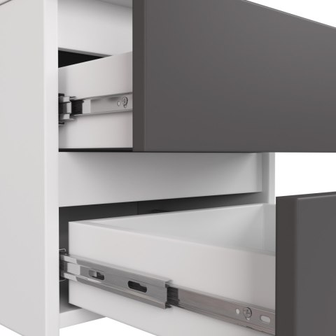 KOMODA CL3/40 PK BIAŁA / SZARA