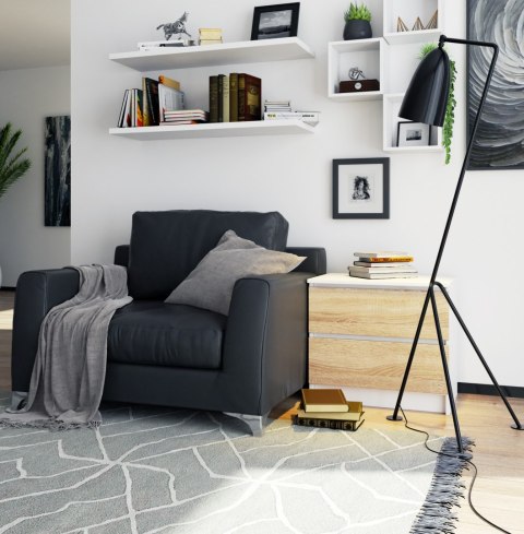 KOMODA K60 2SZ CLP PK BIAŁY / SONOMA