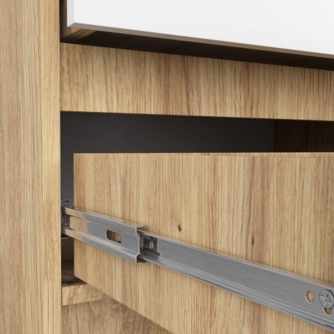 KOMODA K60 2SZ CLP PK DĄB ARTISAN / BIAŁY