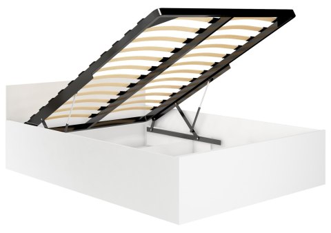 ŁÓŻKO PODNOSZONE CLP 120x200 OSKRZYNIA + STELAŻ BIAŁE